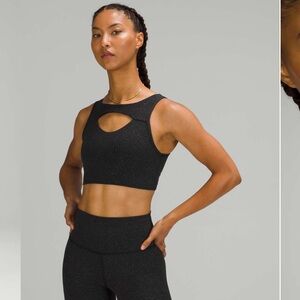 Like New Lululemon Everlux Cut-Out Train Bra *Medium Support, B/C Cups. Size 12